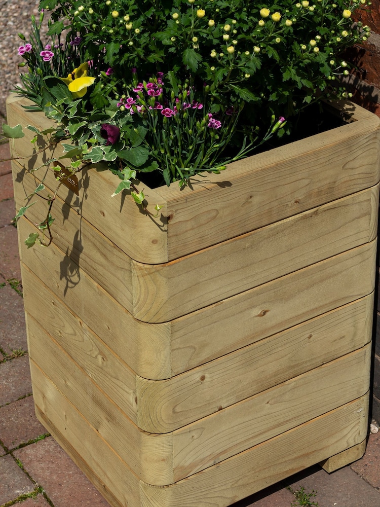 Rowlinson Natural Marberry Tall Planter - Image 2 of 4