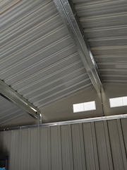 Rowlinson Garden Products Light Grey Metal Shed - Image 2 of 4
