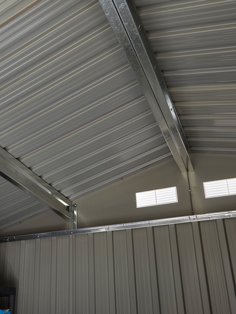 Rowlinson Garden Products Light Grey Metal Shed - Image 2 of 4