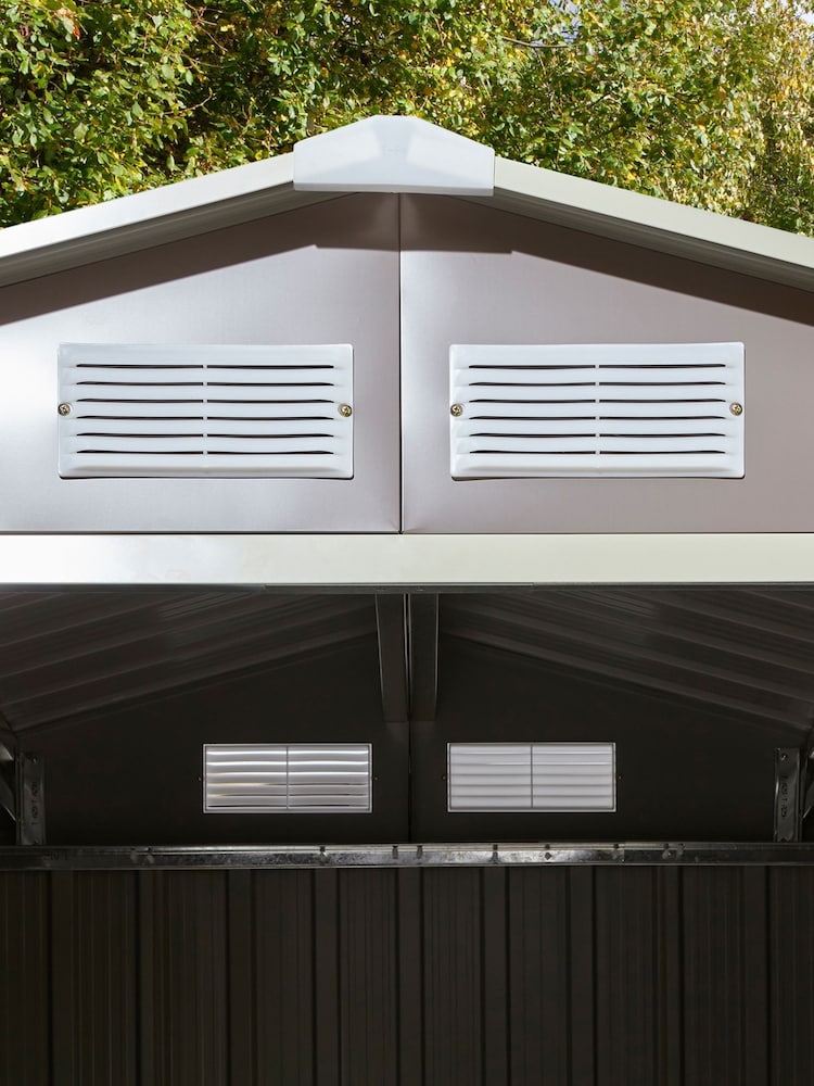 Rowlinson Garden Products Grey Metal Shed - Image 2 of 4