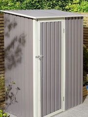 Rowlinson Light Grey Garden Trentvale Metal Pent Shed - Image 2 of 4