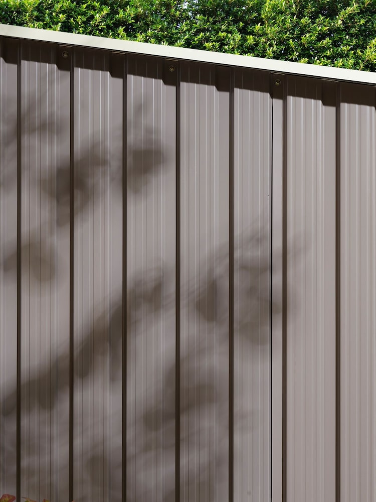 Rowlinson Light Grey Garden Trentvale Metal Pent Shed - Image 4 of 4