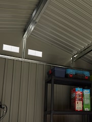 Rowlinson Garden Products Light Grey Metal Shed - Image 3 of 4
