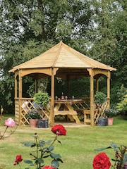 Rowlinson Natural Buckingham Garden Gazebo 9 x 11ft - Image 1 of 3
