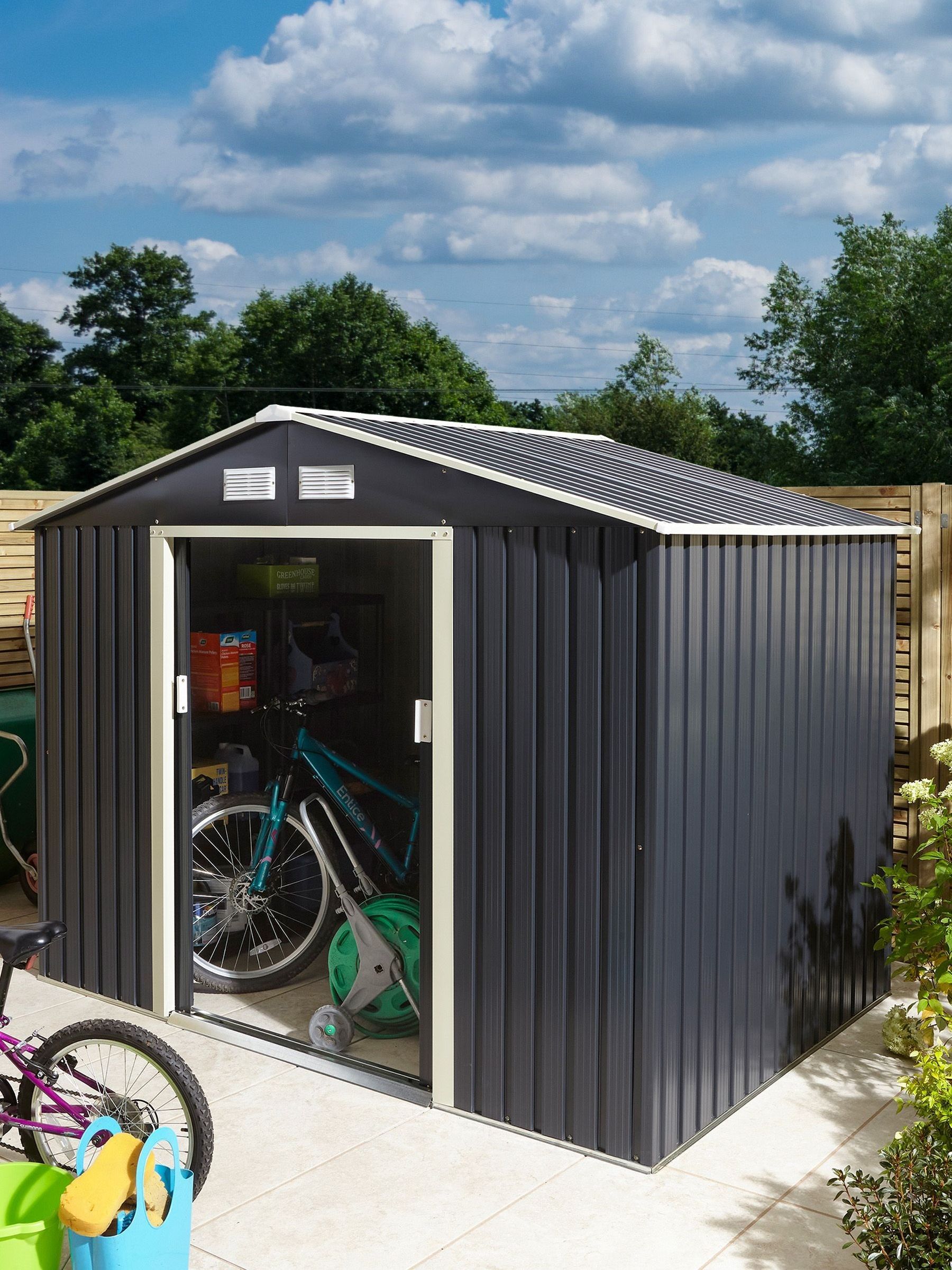 Rowlinson Trentvale 8X6 Metal Apex Shed - Image 6