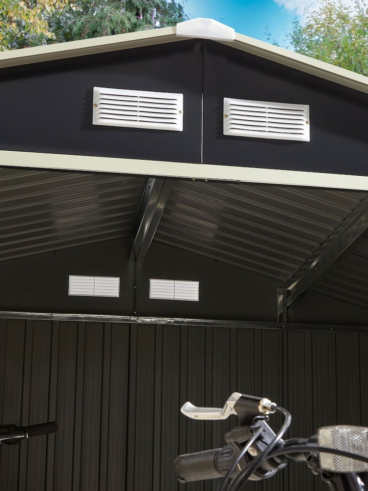 Rowlinson Garden Products Grey Metal Shed - Image 2 of 4