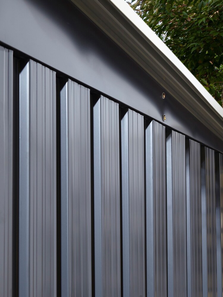 Rowlinson Grey Garden Trentvale Metal Pent Shed - Image 2 of 4