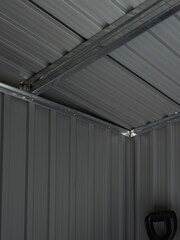 Rowlinson Grey Garden Trentvale Metal Pent Shed - Image 4 of 4