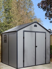 Rowlinson Garden Products Light Grey Airevale Shed 8x6 - Image 1 of 4