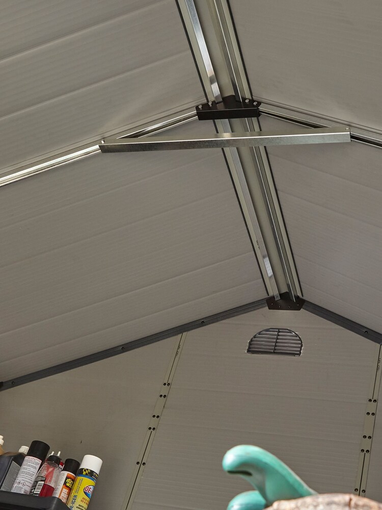 Rowlinson Garden Products Light Grey Airevale Shed 8x6 - Image 2 of 4