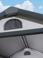 Rowlinson Garden Products Light Grey Airevale Shed 4x6 - Image 3 of 4