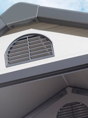 Rowlinson Garden Products Light Grey Airevale Shed 4x3 - Image 3 of 4