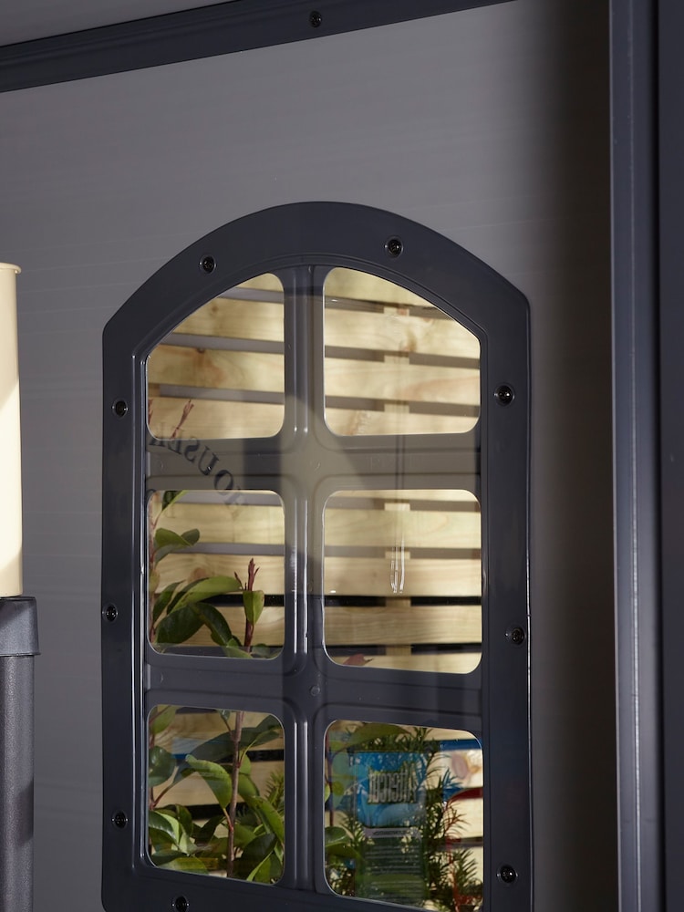 Rowlinson Garden Products Light Grey Airevale Shed 4x3 - Image 4 of 4
