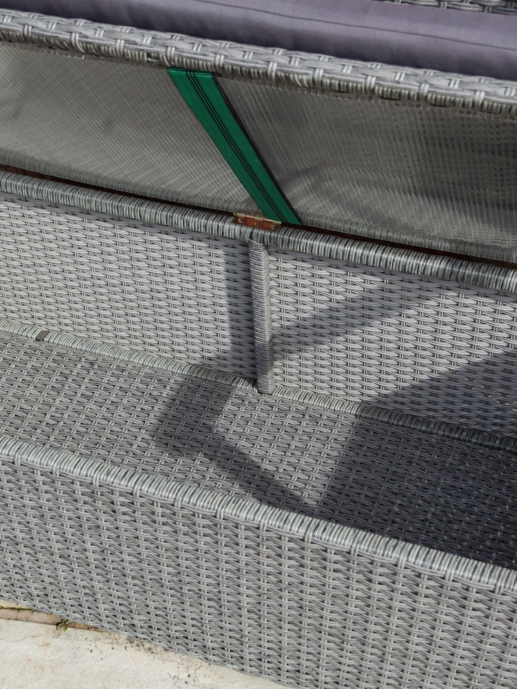 Rowlinson Garden Products Grey Alderly Storage Bench - Image 2 of 4