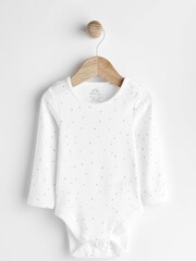 White Knitted Baby Dungarees And Bodysuit Set (0mths-2yrs) - Image 2 of 8