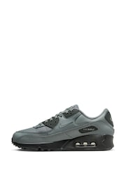Nike Black/Orange Air Max 90 Trainers - Image 2 of 6