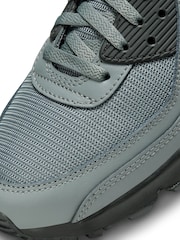 Nike Black/Orange Air Max 90 Trainers - Image 5 of 6