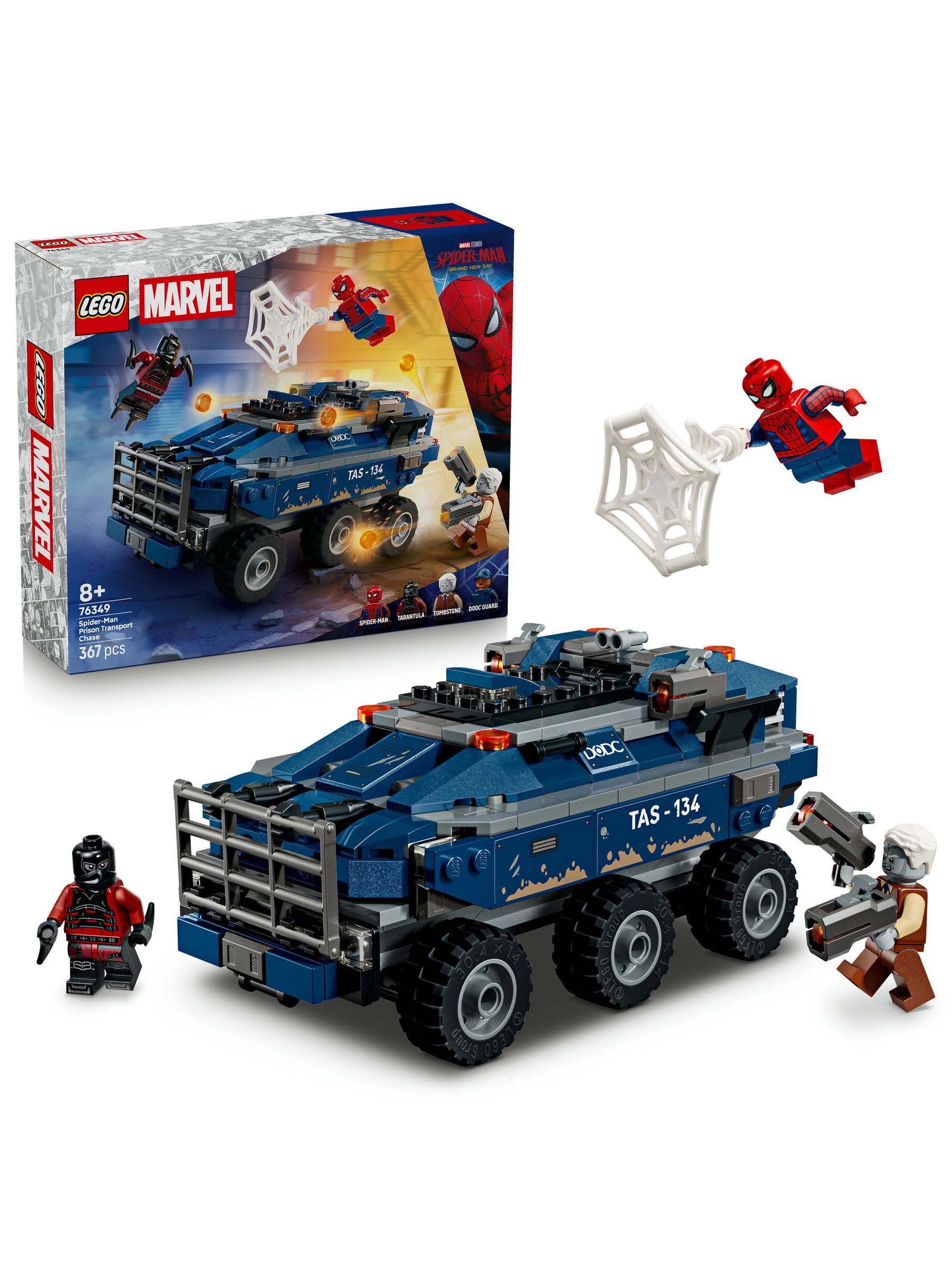 Lego Boys Marvel Spider-Man Prison Transport Chase Set 76349 Multi - Image 20