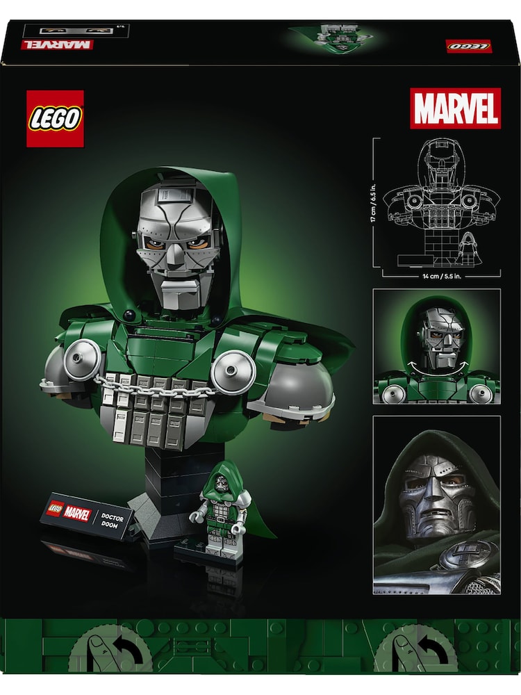 LEGO Marvel Doctor Doom Bust - Building Set for Ages 18+ - Marvel Avengers Model Kit - 76345 - Image 2 of 8