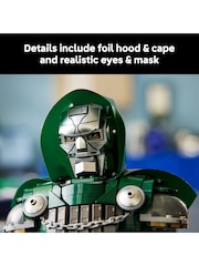 LEGO Marvel Doctor Doom Bust - Building Set for Ages 18+ - Marvel Avengers Model Kit - 76345 - Image 5 of 8