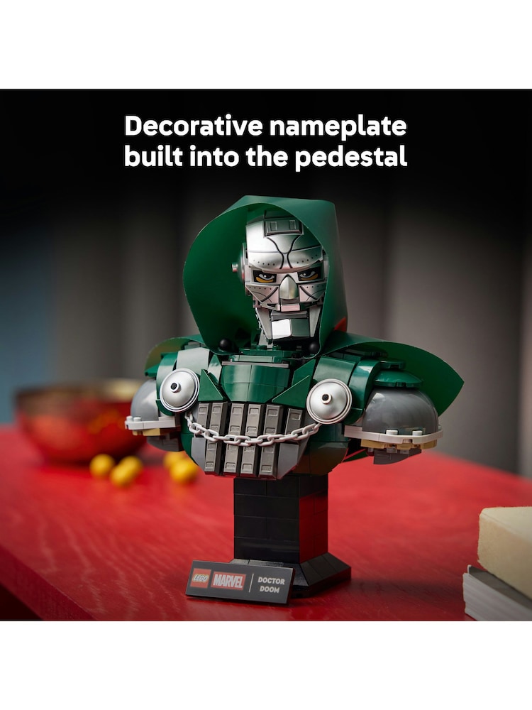 LEGO Marvel Doctor Doom Bust - Building Set for Ages 18+ - Marvel Avengers Model Kit - 76345 - Image 8 of 8