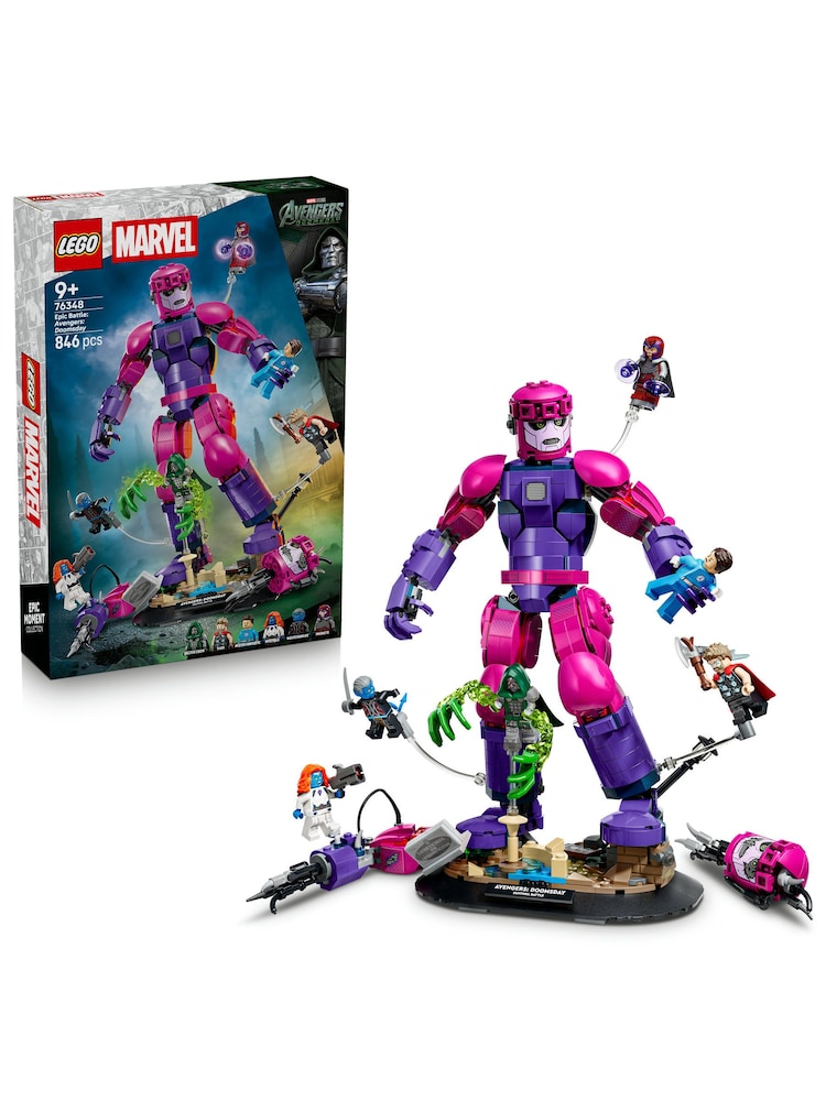 LEGO Marvel Epic Battle: Avengers: Doomsday Building Toy Ages 9+ 76348 - Image 2 of 8 LEGO Marvel Epic Battle: Avengers: Doomsday Building Toy Ages 9+ 76348 - Image 2 of 8