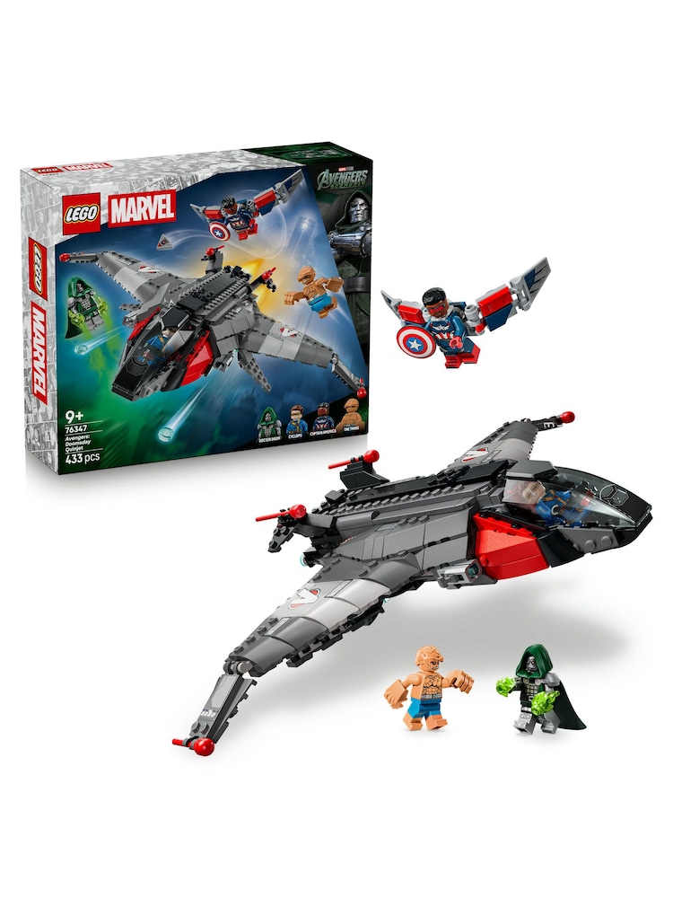 LEGO Marvel Avengers: Doomsday Quinjet Building Toy Ages 9+ 76347 - Image 1 of 8 LEGO Marvel Avengers: Doomsday Quinjet Building Toy Ages 9+ 76347 - Image 1 of 8