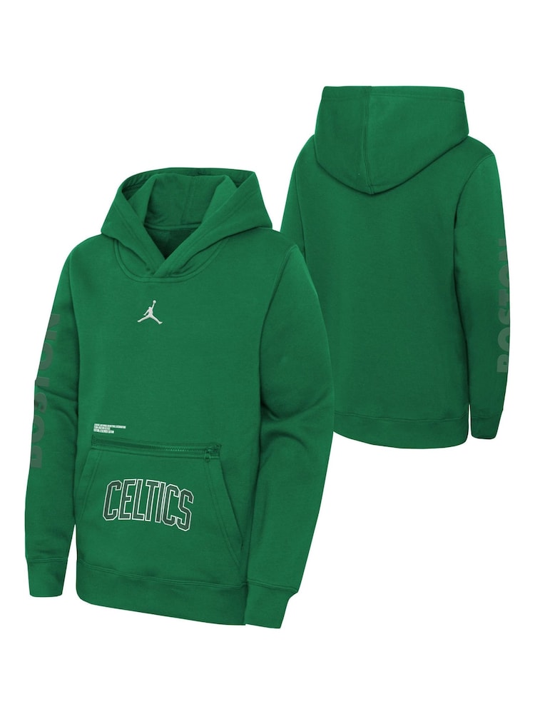 Nike Green Boston Celtics Jordan Statement Courtside Hoodie Youth - Image 1 of 3