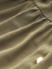 Green Button Down Long Sleeve Midi Dress - Image 5 of 5