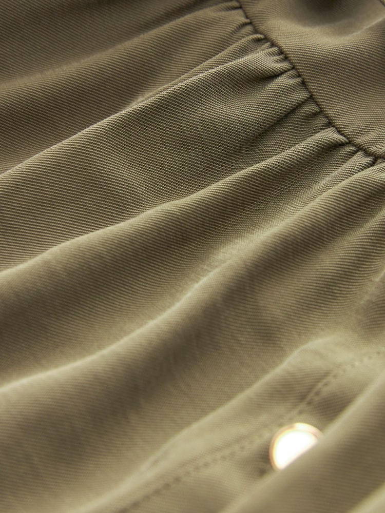 Green Button Down Long Sleeve Midi Dress - Image 5 of 5