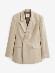 Natural Tailored Double Breasted Blazer - Image 1 of 6