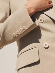 Natural Tailored Double Breasted Blazer - Image 4 of 6