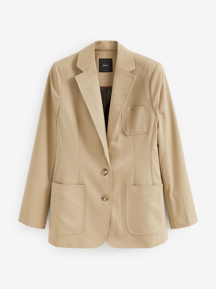 Natural Tailored Single Breasted Blazer - Image 1 of 7