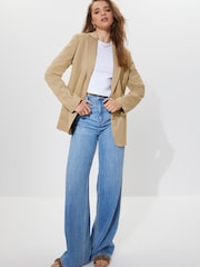 Natural Tailored Single Breasted Blazer - Image 3 of 7