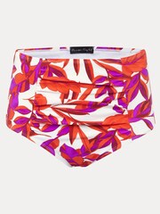 Phase Eight Orange Leaf Print Bikini Bottoms - Image 5 of 5