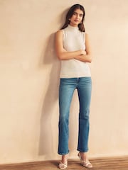 Levi's® Mid Blue 726™ High Rise Yoked Flare Jeans - Image 2 of 5
