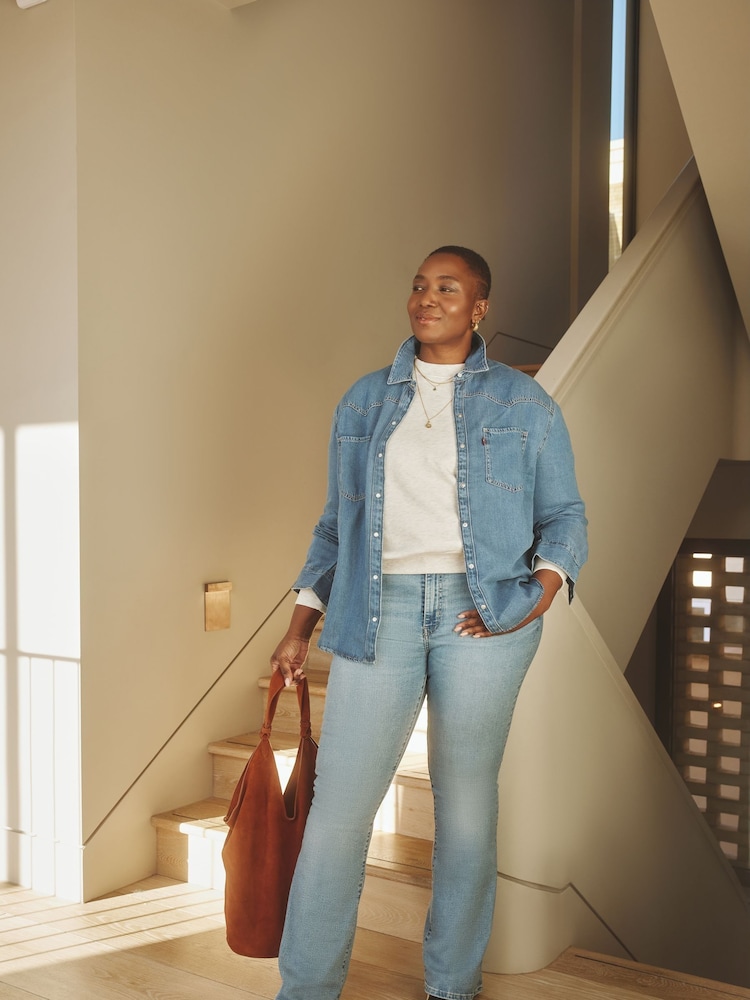 Levi's® Blue 726™ High Rise Yoked Flare Jeans - Image 1 of 10