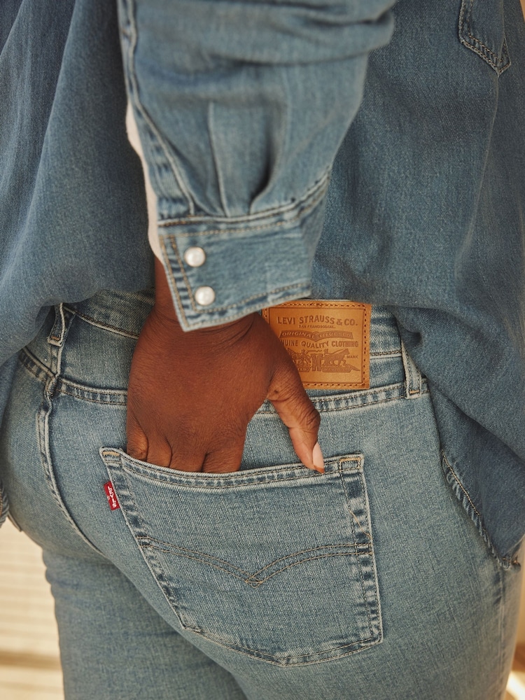 Levi's® Blue 726™ High Rise Yoked Flare Jeans - Image 2 of 10