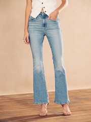 Levi's® Blue 726™ High Rise Yoked Flare Jeans - Image 3 of 10