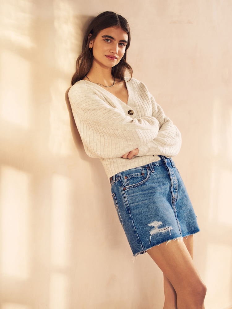 Levi's® Mid Blue 100% Cotton Icon Skirt - Image 1 of 4