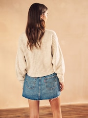 Levi's® Mid Blue 100% Cotton Icon Skirt - Image 3 of 4