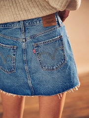 Levi's® Mid Blue 100% Cotton Icon Skirt - Image 4 of 4