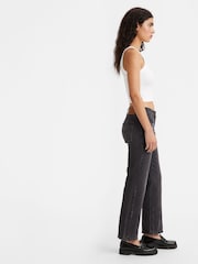 Levi's® Black Middy Straight Ankle Jeans - Image 4 of 8