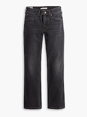 Levi's® Black Middy Straight Ankle Jeans - Image 5 of 8