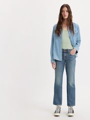 Levi's® Mid Blue Middy Straight Ankle Jeans - Image 2 of 8
