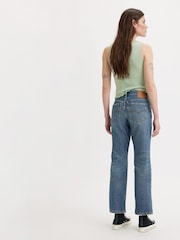 Levi's® Mid Blue Middy Straight Ankle Jeans - Image 4 of 8