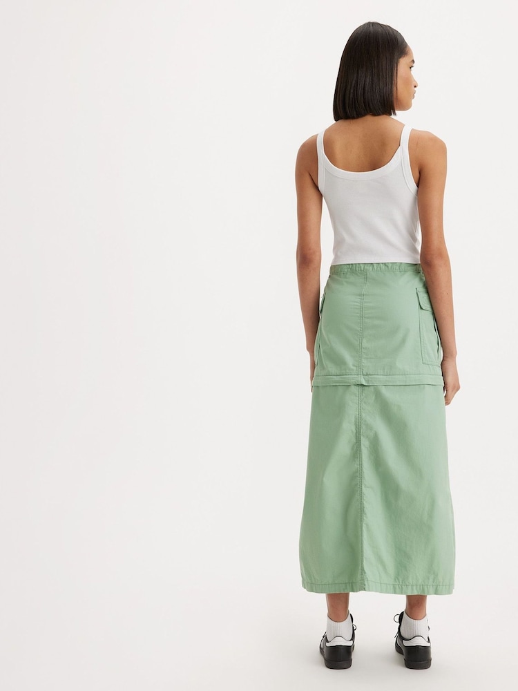 Levi's® Green Green Midi Cargo Skirt - Image 3 of 9