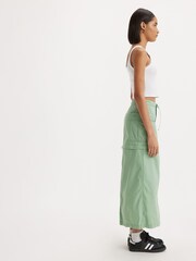 Levi's® Green Green Midi Cargo Skirt - Image 4 of 9