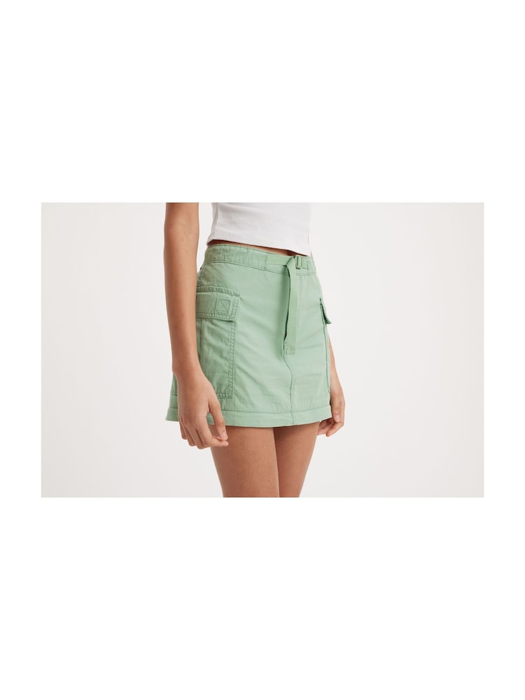 Levi's® Green Green Midi Cargo Skirt - Image 6 of 9