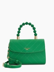 Dune London Green Dots Mini Bead Handle Grab Bag - Image 1 of 6
